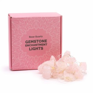 Φωτάκια Πολύτιμων Λίθων Ροζ Χαλαζίας USB - Rose Quartz